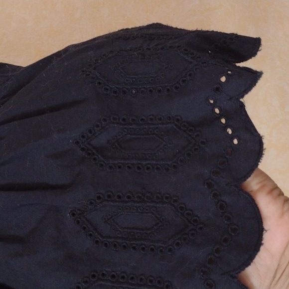 2️⃣ for $20 old navy black cotton dress with scalloped eyelet hem - Picture 3 of 7
